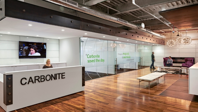 Carbonite moves into its new headquarters at Lafayette City Center in downtown Boston.